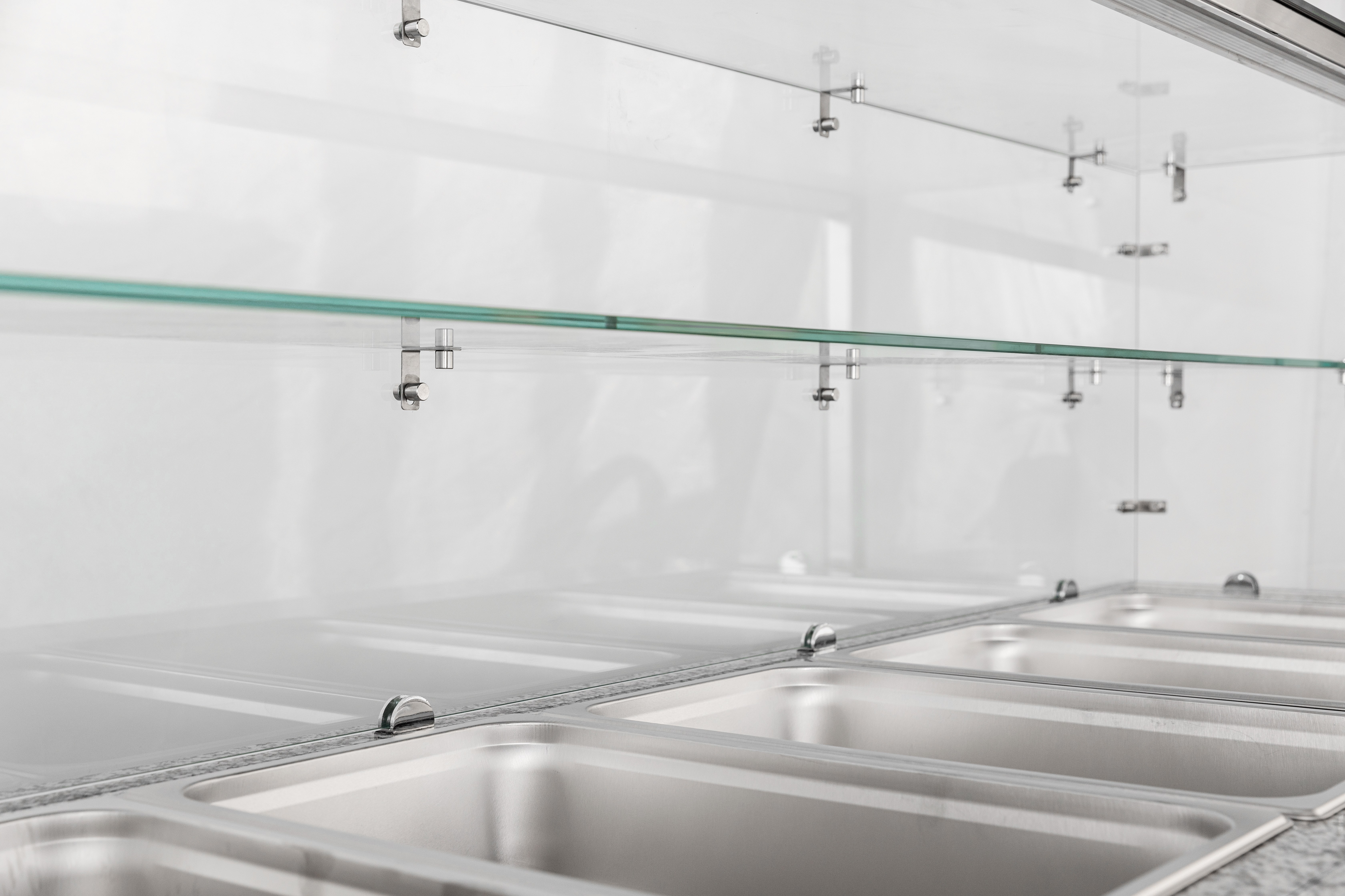 Energy-Efficient Marble Worktop Line Preparation Table for Easy Cleaning