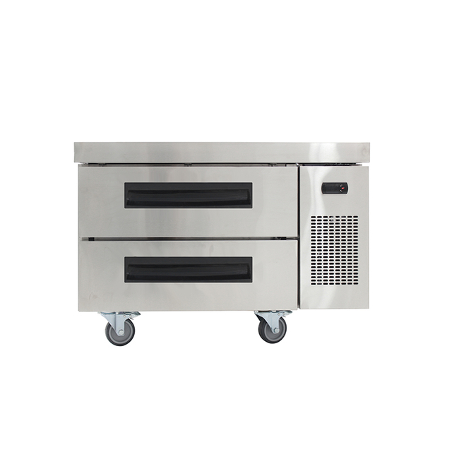 Stainless Steel 2 Drawer American Style Chef Base Refrigerator