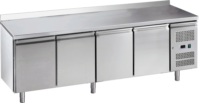 European Type Auto Defrost GN Counter freezer with Backsplash