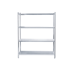 4 Tiers Stainless Steel Storage Rack with Heavy Duty Shelf
