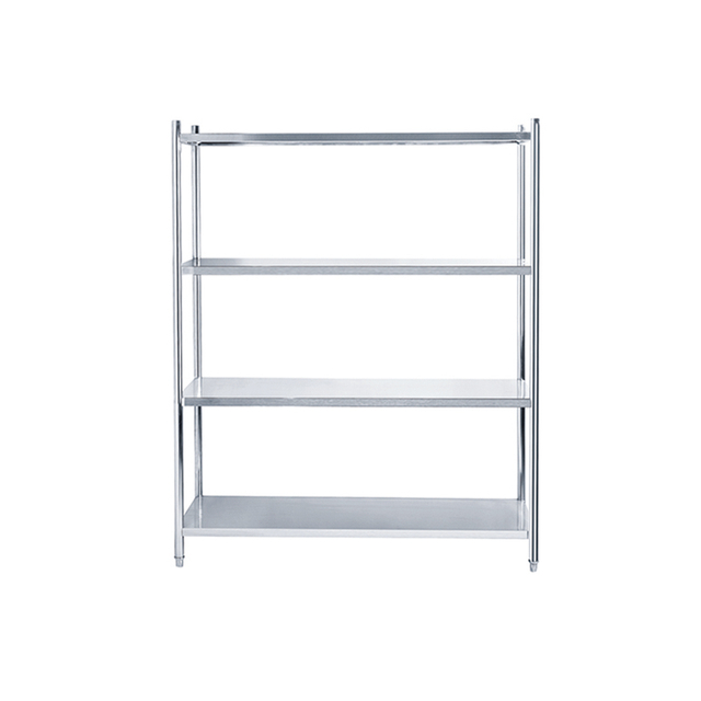 4 Tiers Stainless Steel Storage Rack with Heavy Duty Shelf