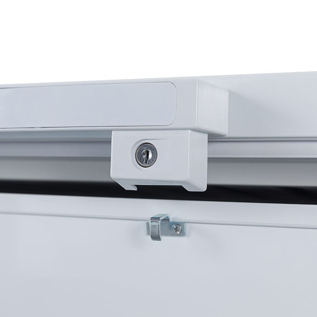 Compact Deep Chest Freezer with Removable Basket White