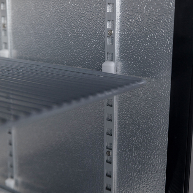 Display Backbar Fridge - 208L Capacity with Self-Closing Glass Door