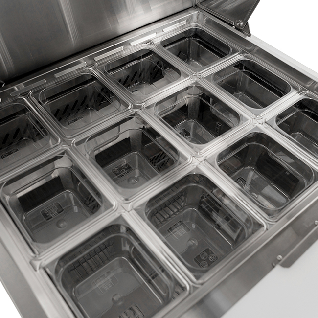 Commercial Single-Door American-Style Stainless Steel Flip Lid Counter