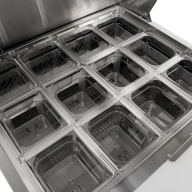 Commercial Single-Door American-Style Stainless Steel Flip Lid Counter
