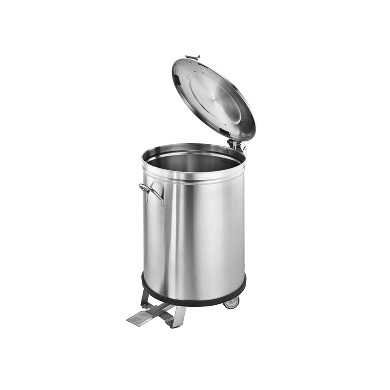 Large Cylindrical Commercial Foot Operated Garbage bin