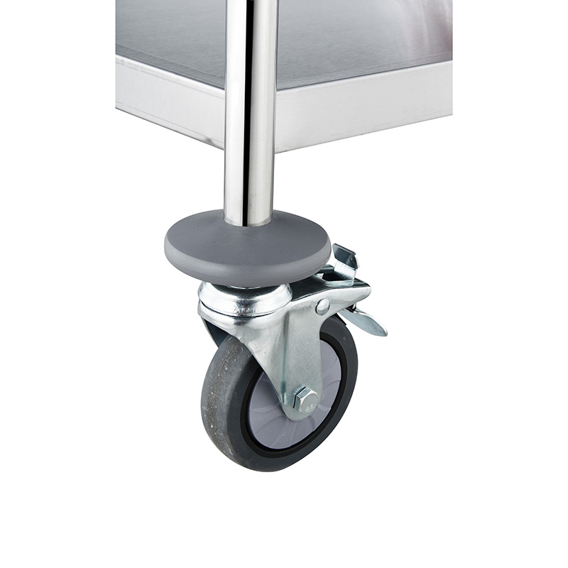 European Style 4 Layers Stainless Steel Serving Trolley for Commercial Kitchen