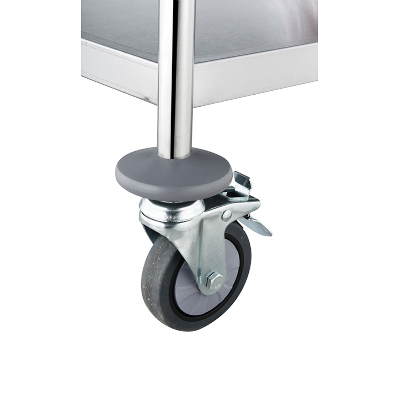 5-Tier Round Tube Utility Cart Storage Shelf Unit
