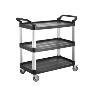3 Layers Plastic Utility Carts with Wheels for Restaurant