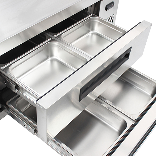 72'' Inch Commercial Chef Base Refrigerator Storage Cabinet