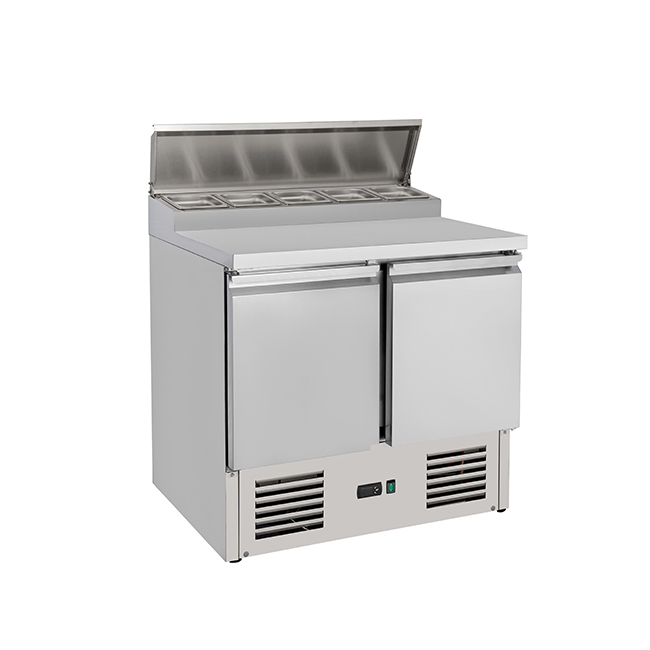  Stainless Steel PS-200 Refrigerated Saladette Counter-240L Capacity