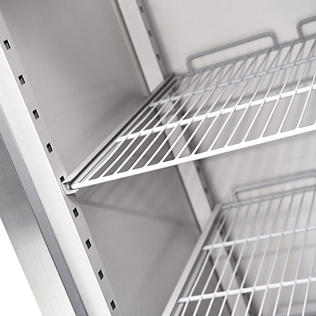 European style stainless steel commercial upright chiller