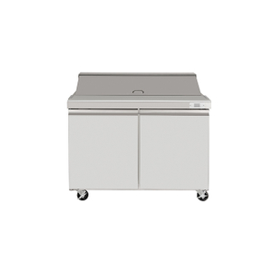 Commercial American Style Double Door Salad prep table Large Capacity