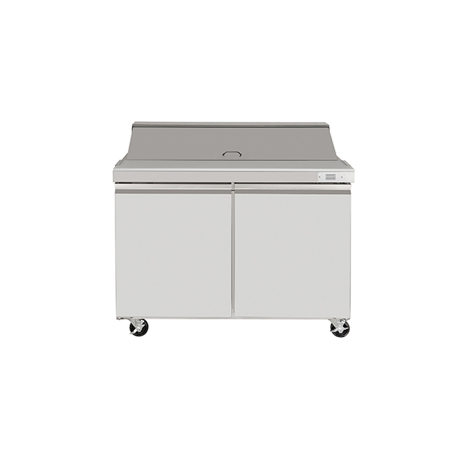 Commercial American Style Double Door Salad prep table Large Capacity
