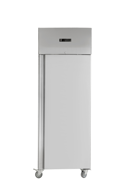 European 550L Upright Cabinet with Integrated Stamped Liner