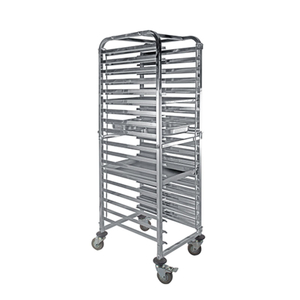 Stainless Steel 16 Layers Rack Trolley for Commercial Kitchen