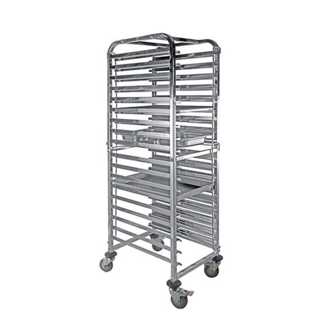 Stainless Steel 16 Layers Rack Trolley for Commercial Kitchen