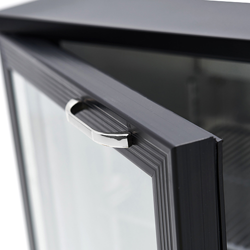 Display Backbar Fridge - 208L Capacity with Self-Closing Glass Door