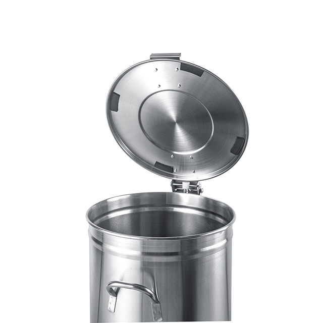 Cylinder Stainless Steel Garbage Bin