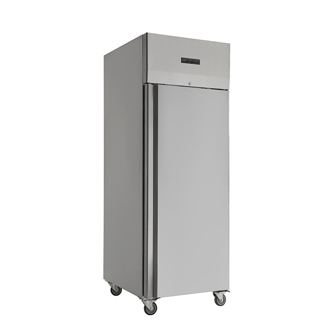 European 550L Upright Cabinet with Integrated Stamped Liner