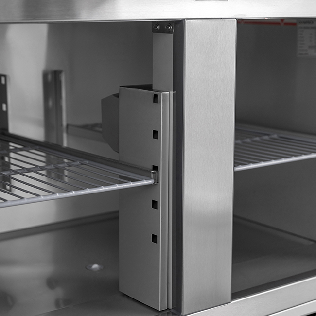  Stainless Steel PS-200 Refrigerated Saladette Counter-240L Capacity