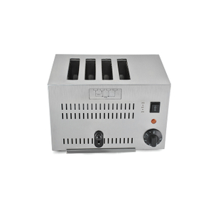 Premium Stainless Steel Toaster with Wide Slots Modern Design