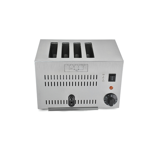 Premium Stainless Steel Toaster with Wide Slots Modern Design