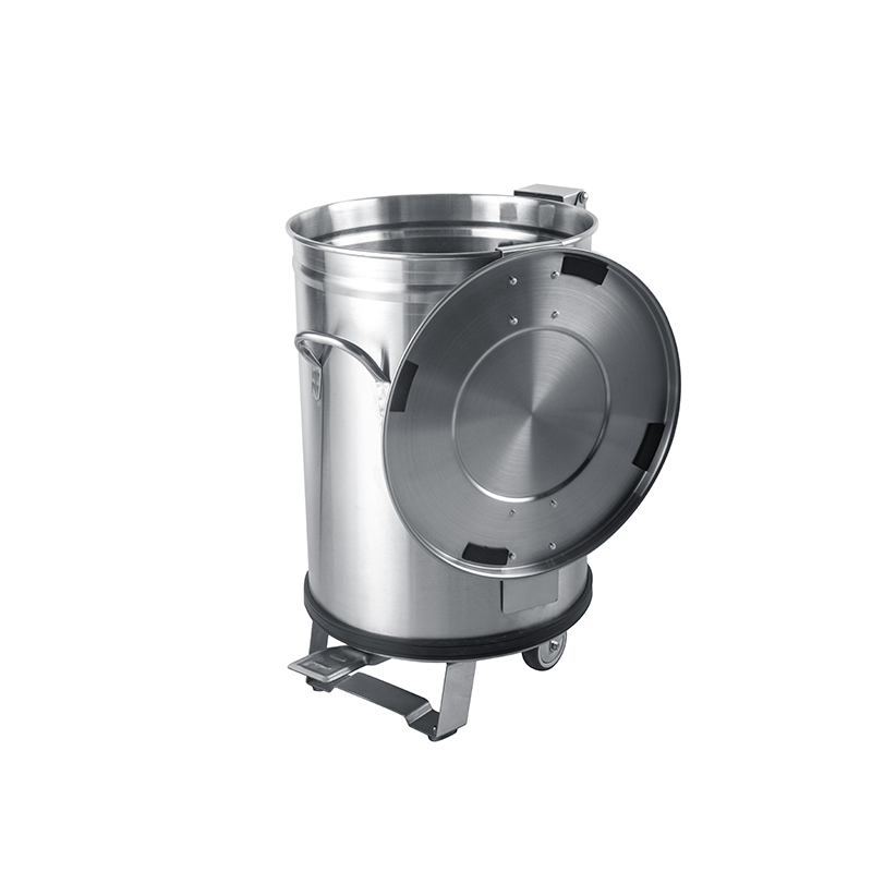 Large Cylindrical Commercial Foot Operated Garbage bin