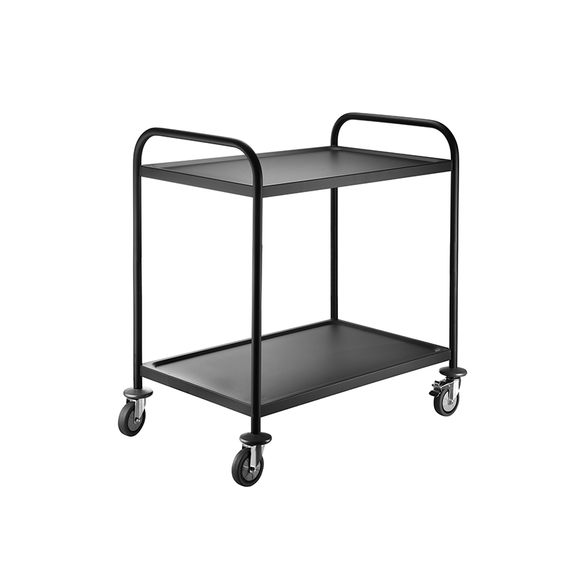 Dining Cart Double Tier Service Trolley for Hotel