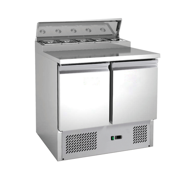  Stainless Steel PS-200 Refrigerated Saladette Counter-240L Capacity