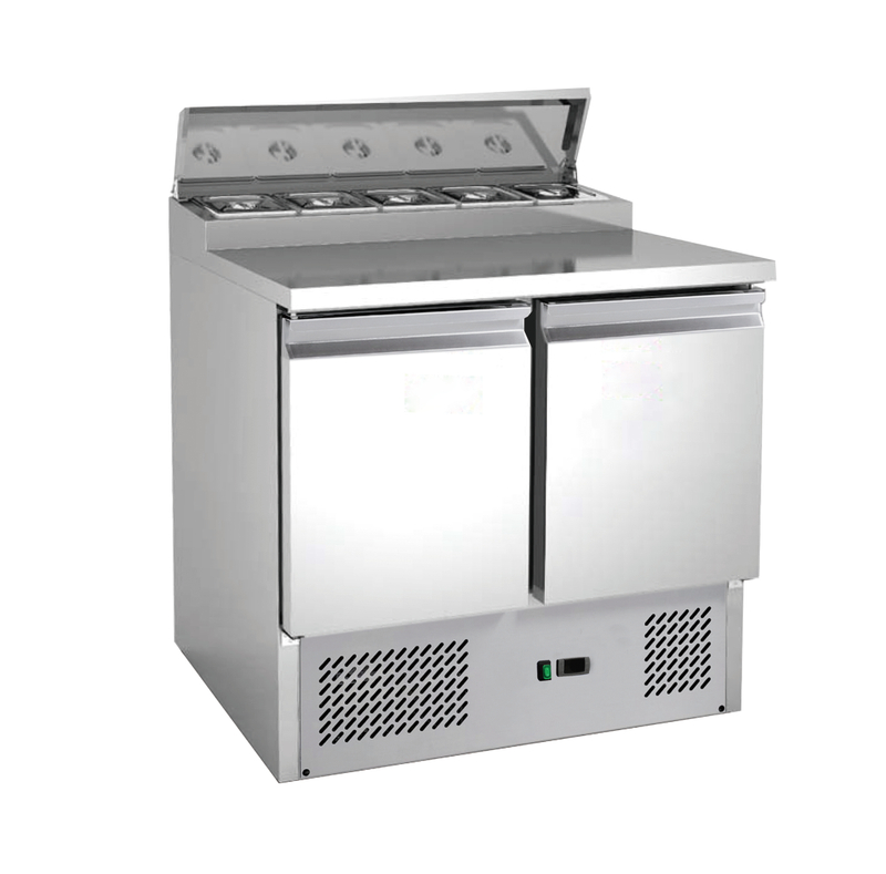  Stainless Steel PS-200 Refrigerated Saladette Counter-240L Capacity