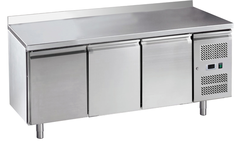 European Type Auto Defrost GN Counter freezer with Backsplash