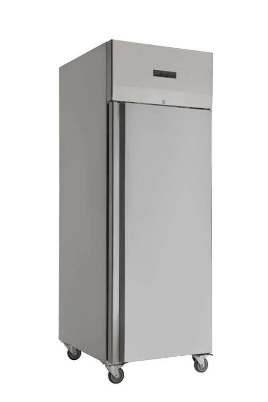 European 550L Upright Cabinet with Integrated Stamped Liner