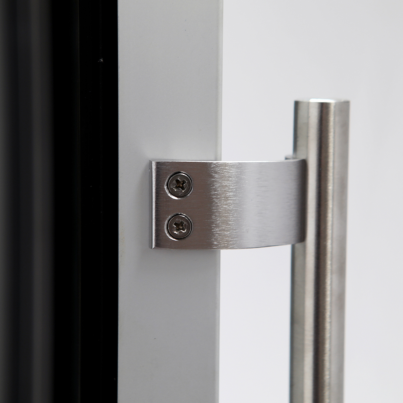 Double Glass Door Upright Freezer with CE Certificate