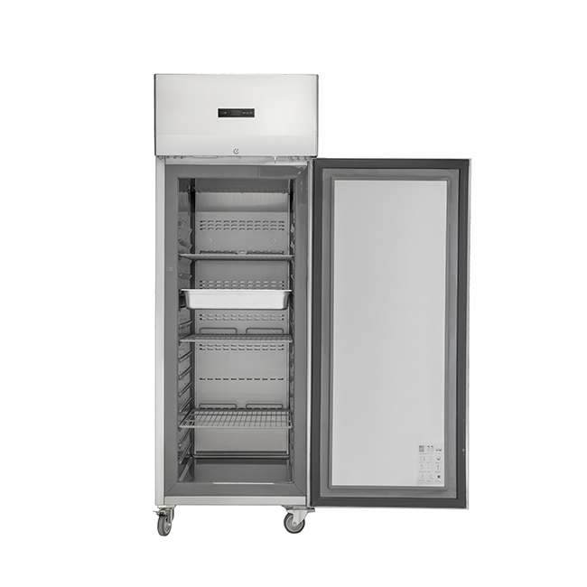 European 550L Upright Cabinet with Integrated Stamped Liner