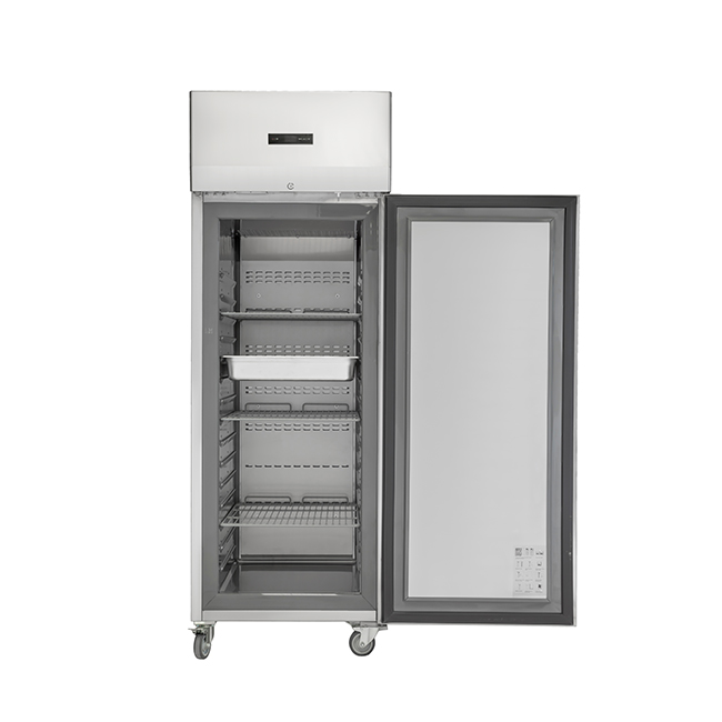 European 550L Upright Cabinet with Integrated Stamped Liner