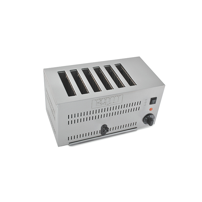 6-Slice Commercial Toaster Heavy Duty Stainless Steel