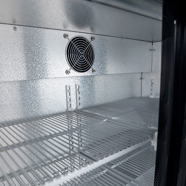 Commercial Glass Hinged Door Back Bar Cooler with Glass Door