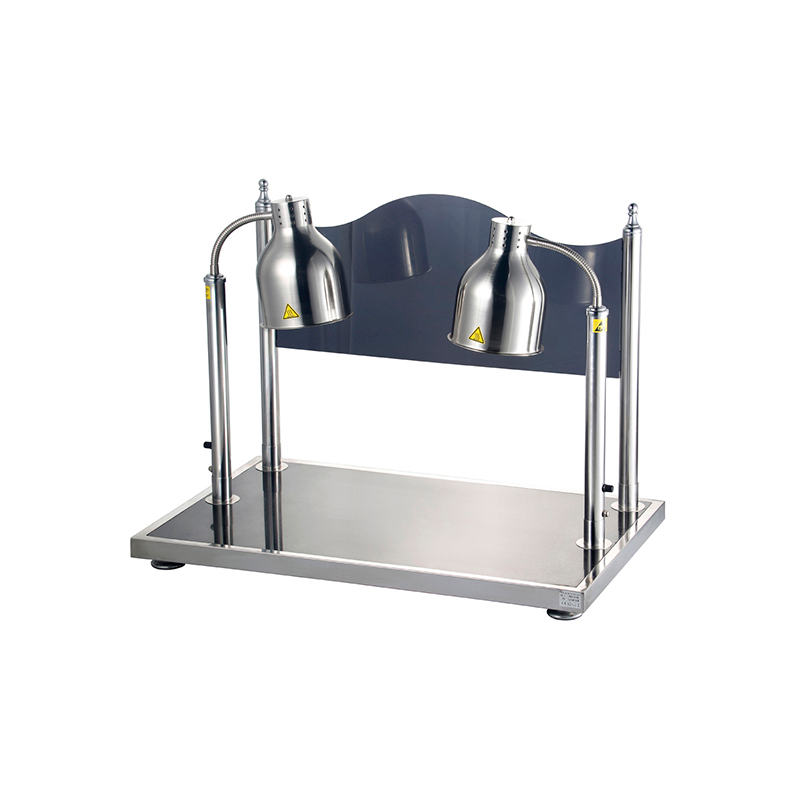 Single Double Head Commercial Food Warming Lamp Stainless Steel Buffet Lamp