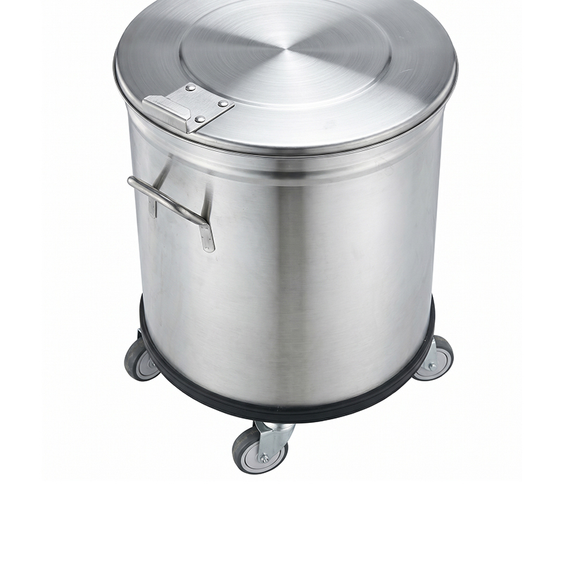 Cylinder Stainless Steel Garbage Bin