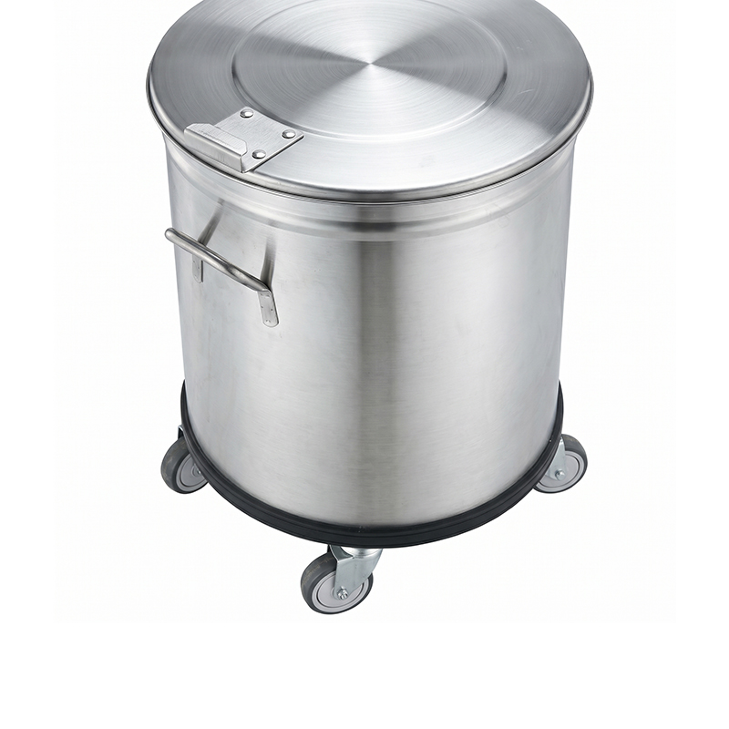 Cylinder Stainless Steel Garbage Bin