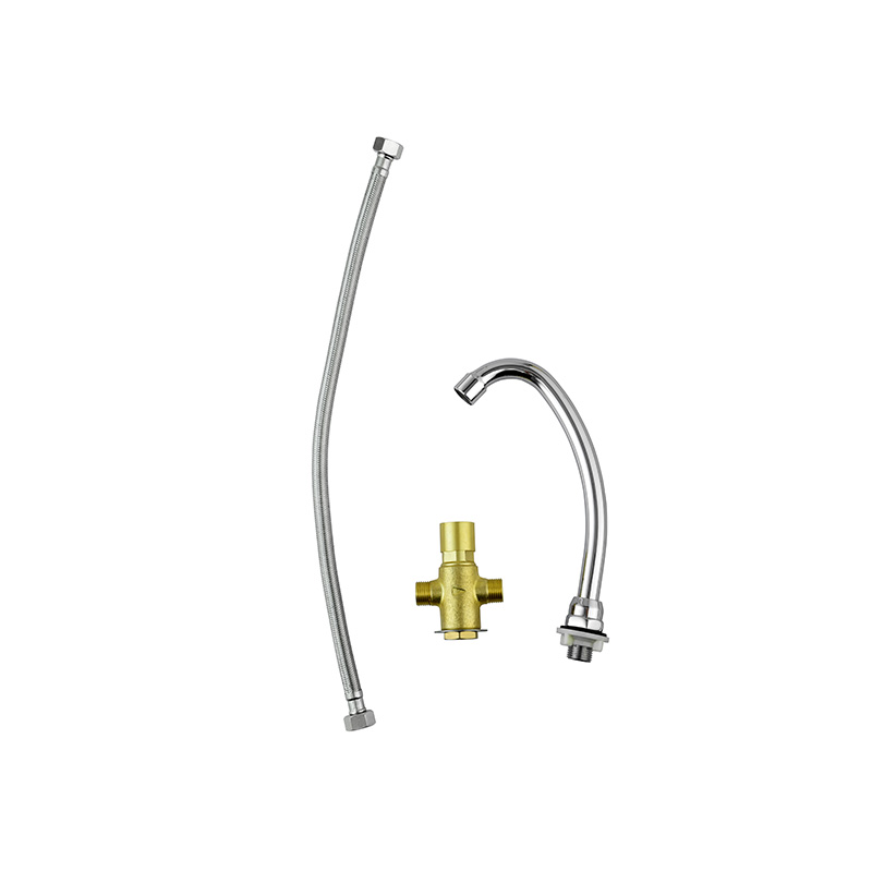 Commercial Push Down Stainless Steel Washbasin with Faucet