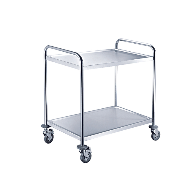 Dining Cart Double Tier Service Trolley for Hotel