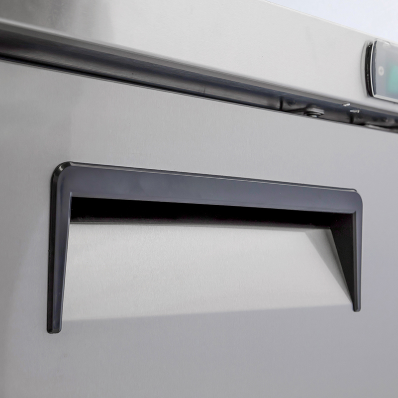 Commercial Salad Prep Table with Two Solid Door Refrigerated Base