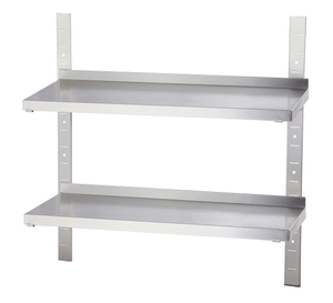 Commercial Space-Saving Stainless Steel Wall Mounted Shelf Perfect for Commercial Food Service Areas