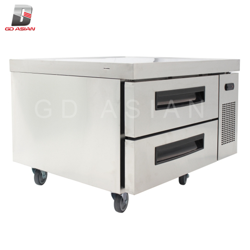 Stainless Steel 2 Drawer American Style Chef Base Refrigerator