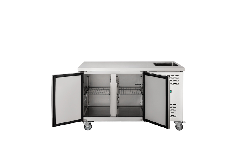 GN2100TN-S Ventilated GN Counter with Integrated Sink