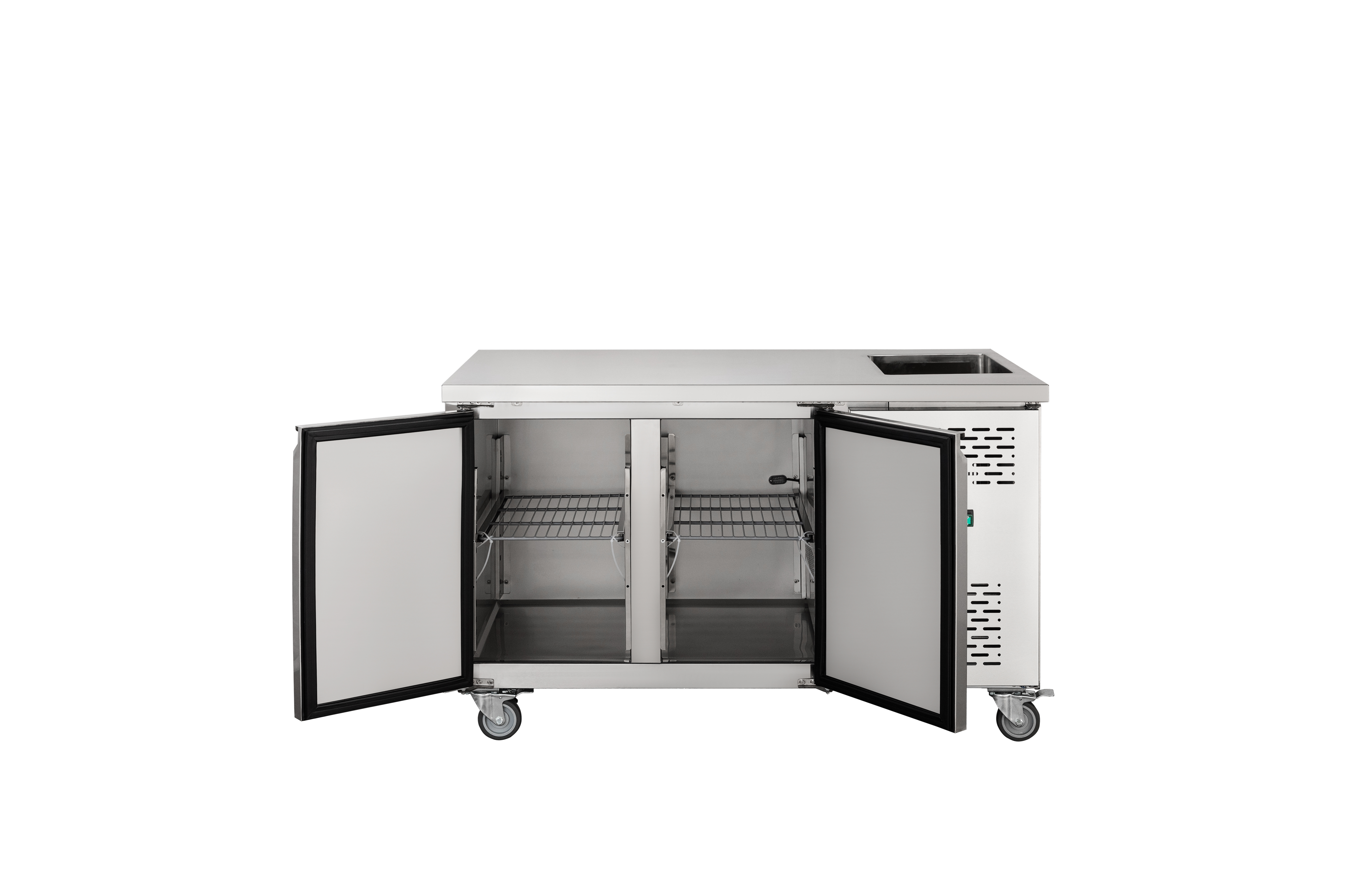 GN2100TN-S Ventilated GN Counter with Integrated Sink