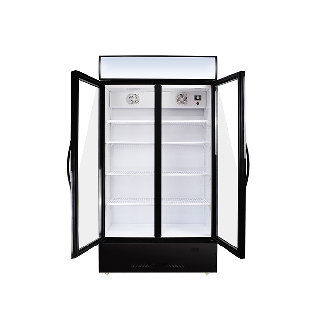 LC-600 Illuminated Display Cabinet - Dual-Glass Door Merchandiser with Stable Cooling
