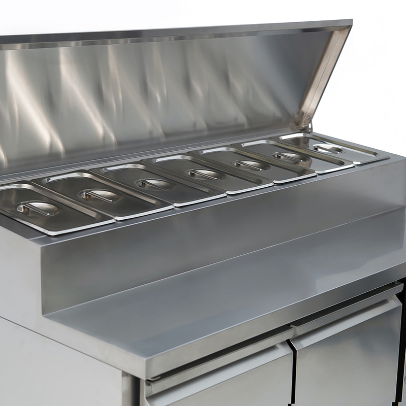 2000mm European Type Sandwich Counter Ventilated Prep Counter
